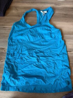 Athleta Bright Aqua Blue Racerback Tank Top